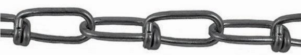 Picture of #2/0 Galvanized Loop Chain