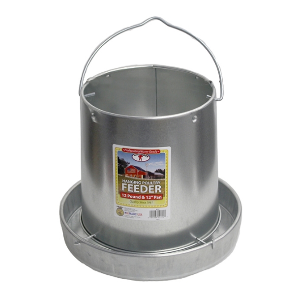 Picture of 12 lb. Hanging Chicken Feeder - Galvanized