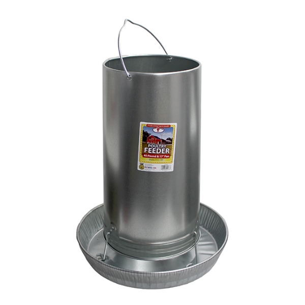 Picture of 40 lb. Hanging Chicken Feeder - Galvanized