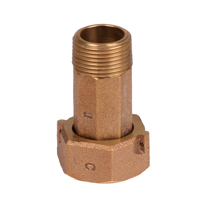 3/4" Water Meter Fitting Bronze Hog Slat