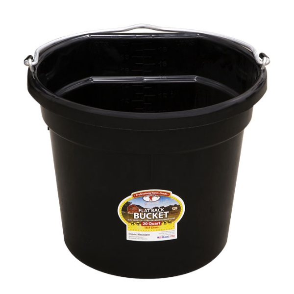 Picture of 20 QT Flat Back Duraflex Plastic Bucket