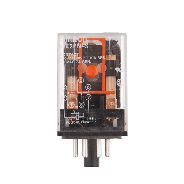 Picture of 8 Pin Relay 120V With Lockable Test Button