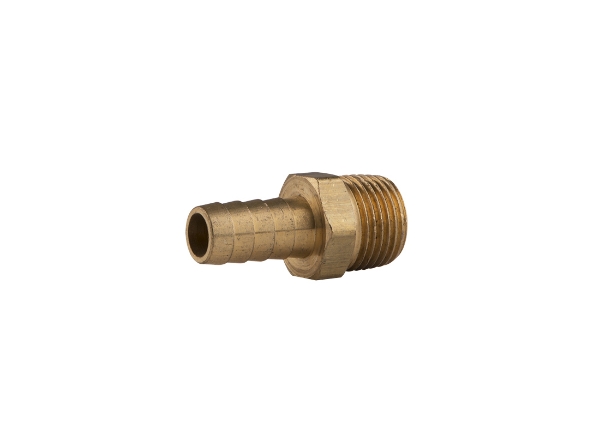 Picture of Brass Hose Barb - 1/2" MPT x 1/2" Barb