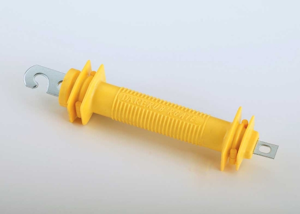 Electric Fence Rubber Gate Handles (8-Pack) - Insulated Spring Handles For Livestock Fence Gates, Upgraded Yellow