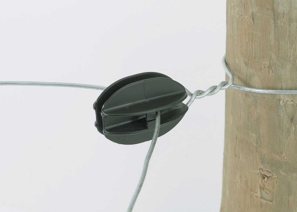 Picture of Black Corner Knob Wire Insulator - 10 Pack