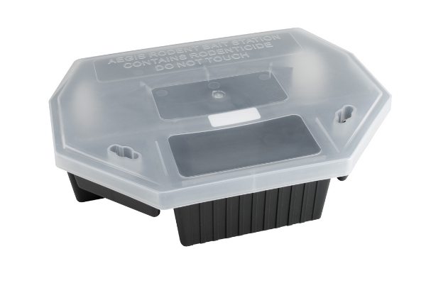 Aegis® Rat Bait Station (Black w/ Clear Lid) - Closed