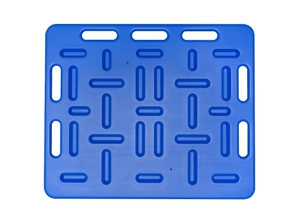 reverse side of polyethylene pig sorting board