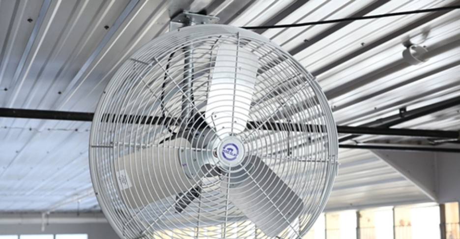 Direct cooling with stir fans and sprinklers.