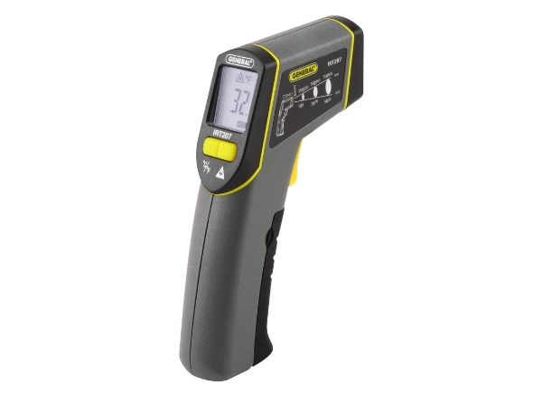 Digital Infrared Thermometer: Range -76°–932°F, -60°–500°C