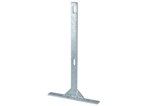 29'' Flat Bar Post w/ 17'' Offset Foot - Galvanized