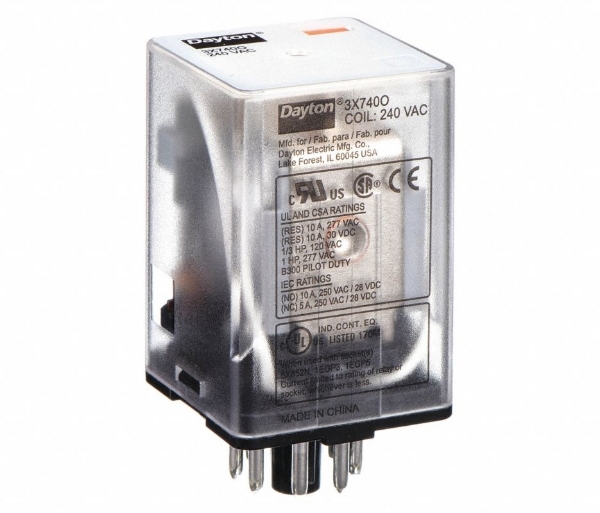 Octal Relay 8 Pin DPDT 10 Amp 240 VAC