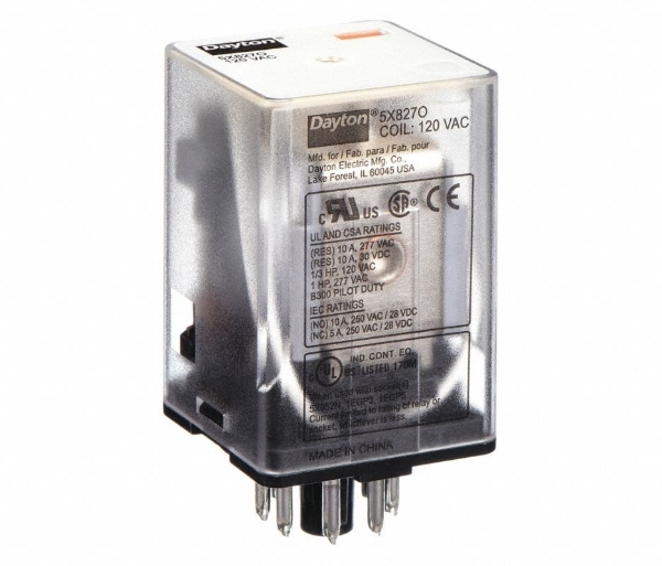 Octal Relay 8 Pin DPDT 10 Amp 120 VAC