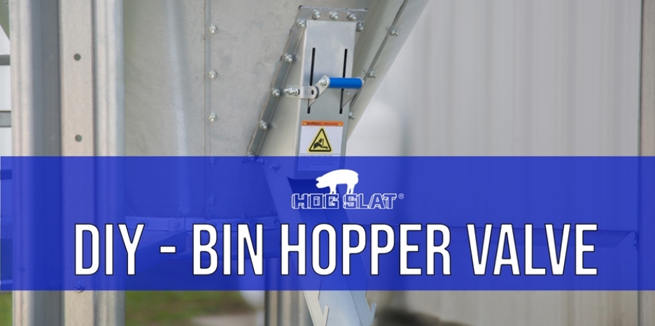 DIY feed bin hopper valve