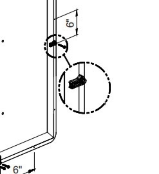 Munters® 1-Hole Pivoting Shutter Clip