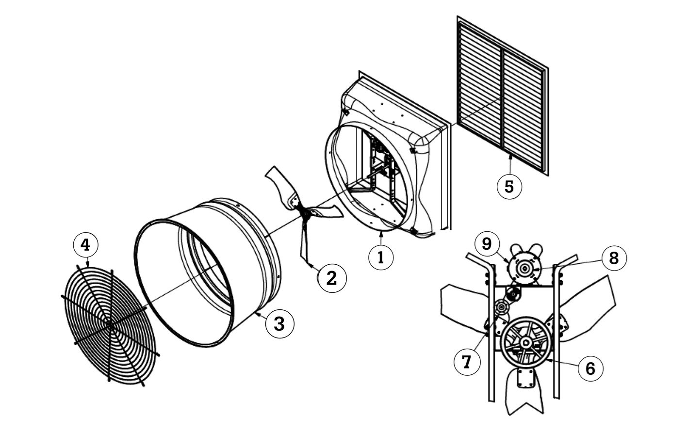 3.45" Fan Motor Pulley 5/8" Bore Hog Slat