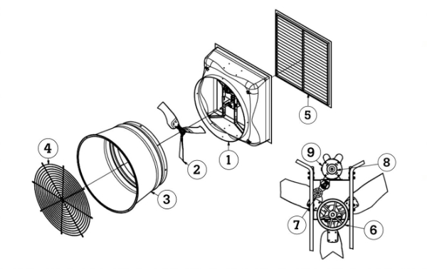 Airstorm 51" & 54" X- Brace Diagram