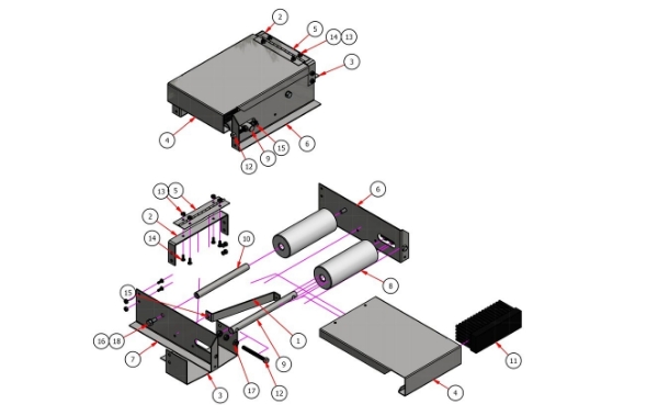 Picture of Side Plate Double Idler Right Hand