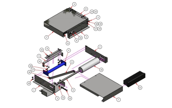 Picture of Shaft for Idler Roller for End Assembly