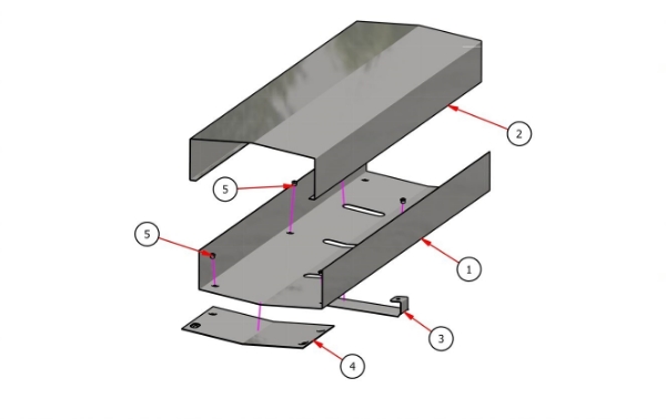Picture of CB8" Aisle Tray cover 42"