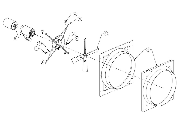 Picture of Aerotech® 24" Fiberglass Fan Housing for AT Fans