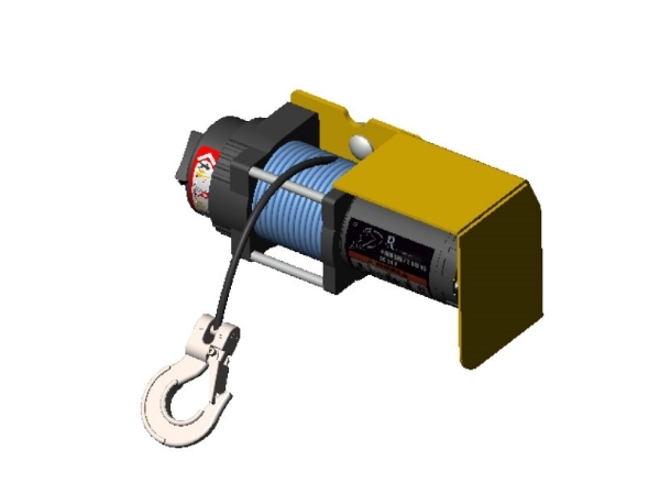 Winch With Nylon Rope Assembly