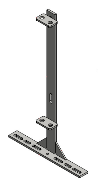 Post 29" Flat Bar w/19" & Divider Clips