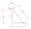 Hog Slat® Nursery Feeder Divider Rod 3/8" SS (Old Style) Measurements