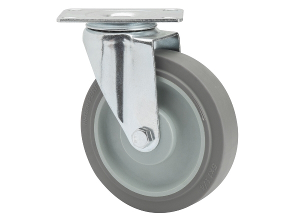 Picture of Caster 6" for Chore Cart W/ 5" Poly Wheel and 1 1/4" Swivel