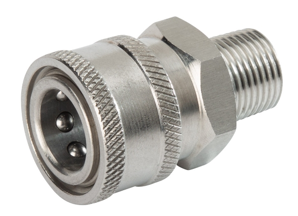 Picture of Coupler Pressure Washer 3/8" MPT Stainless Steel