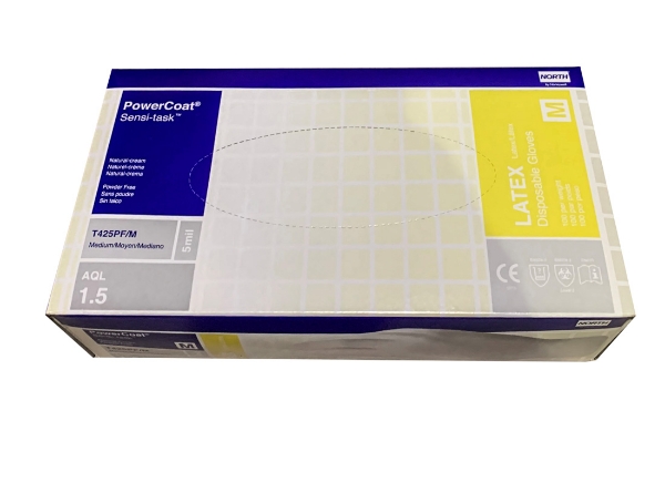 Picture of Glove Latex Lightly Powdered Disposable 100/Bx T425-M