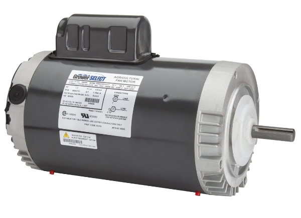 GrowerSELECT® 1HP 850/700 RPM Single Speed Motor 230-208V 60/50 Hz 