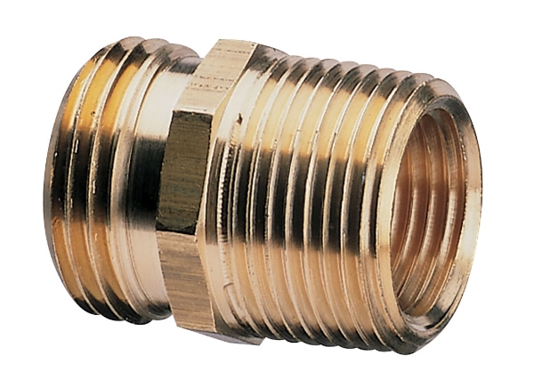 Picture of Gilmour® Pro 3/4" Male Hose to 1/2" Female Pipe and 3/4" Male Pipe Connector