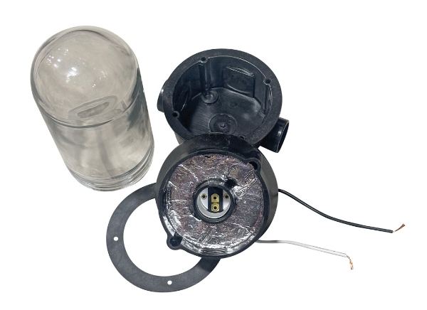 Picture of Light Base w/Globe Complete Glass W/Gasket & Screws