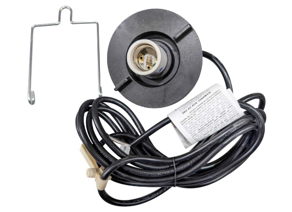 Picture of Cord Set Assembly Infrared Lamp 18AWG 12' Hard Wired