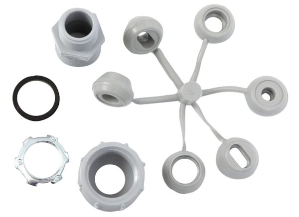 Picture of Connector Liquid Tight 1/2" w/4 Gromments