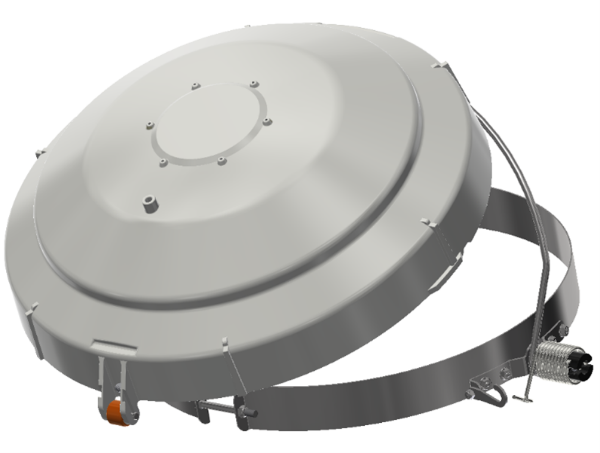 Picture of 22" Peak Ring Feed Bin Lid for 12' Tank w/ Release Upgrade