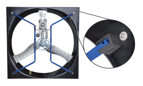 AirStorm X-Brace 57" Fan Inside View