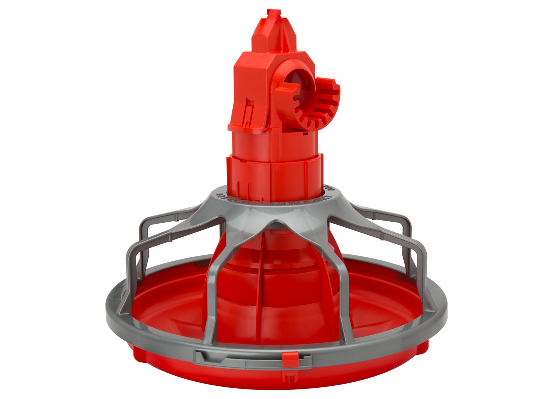 The HS8010-D feeder is complete with Anti-Rotation Device and Restrictor Cone.