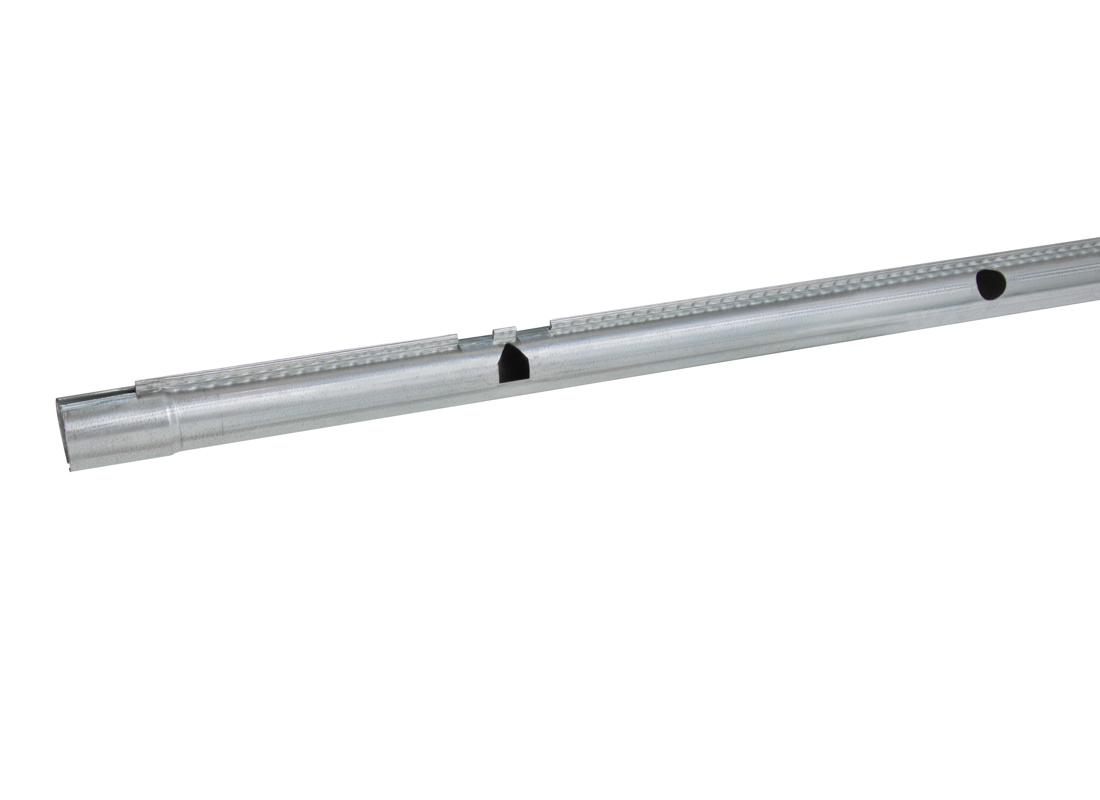 GrowerSELECT® 1.75” diameter feed line pipe for chickens is available with multiple drop openings options in 10’ tube sections to meet the needs of various chicken production feeding layout requirements.