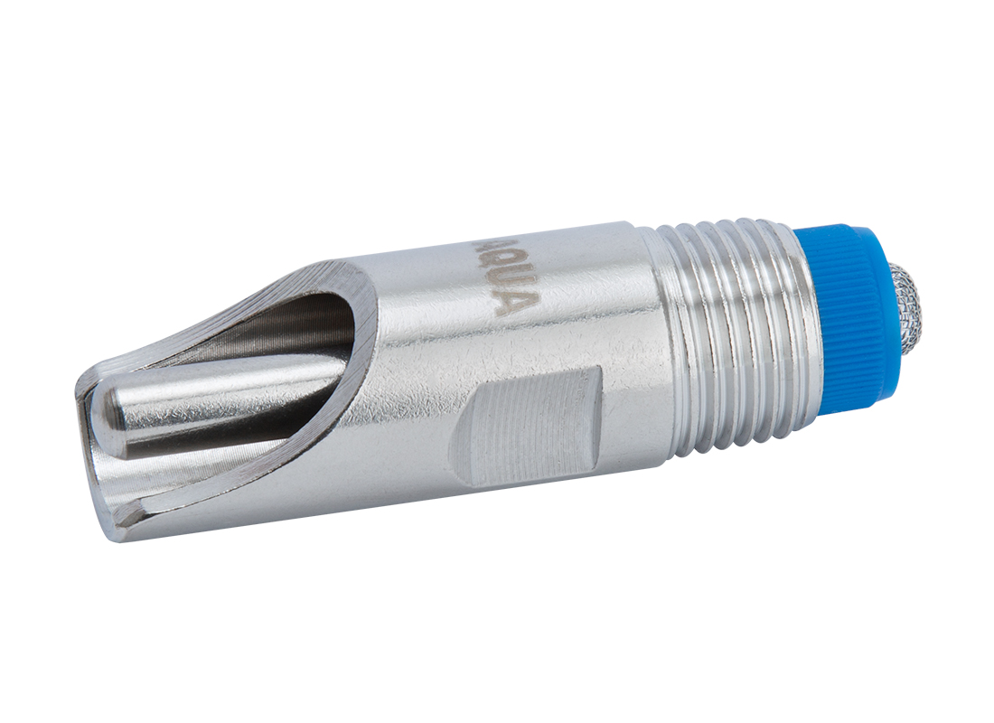 The Aqua Series finishing nipple features an all stainless steel design with wrench flats for easy installation.