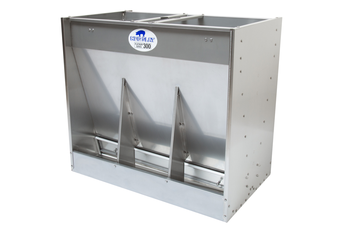 Hog Slat Wean-to-Finish Feeder: Double-sided 3-space Platinum Series 300