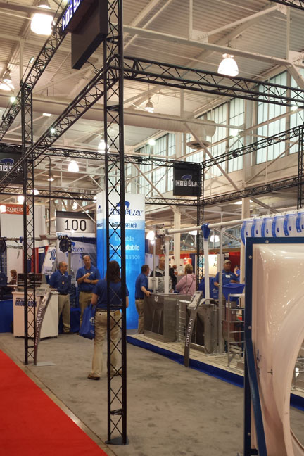 2015 World Pork Expo Hog Slat Display Booth