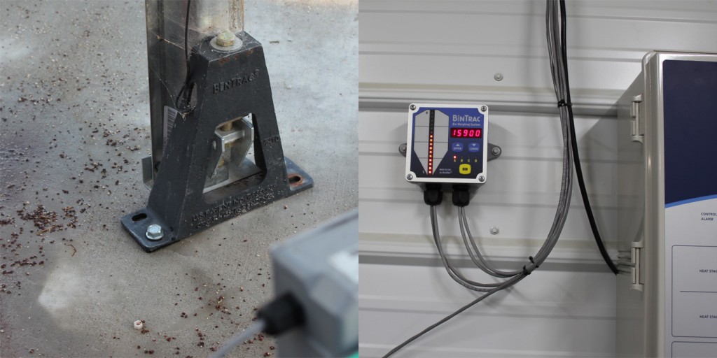 BinTrac Load Cell Bracket feeds information to record and monitor feed levels.