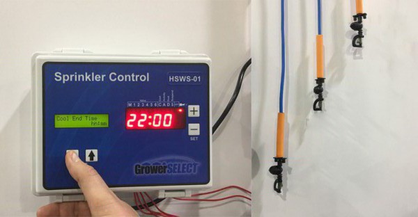 GrowerSELECT control with sprinkler head assemblies